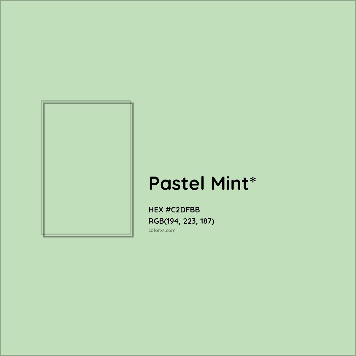 HEX #C2DFBB Color Name, Color Code, Palettes, Similar Paints, Images