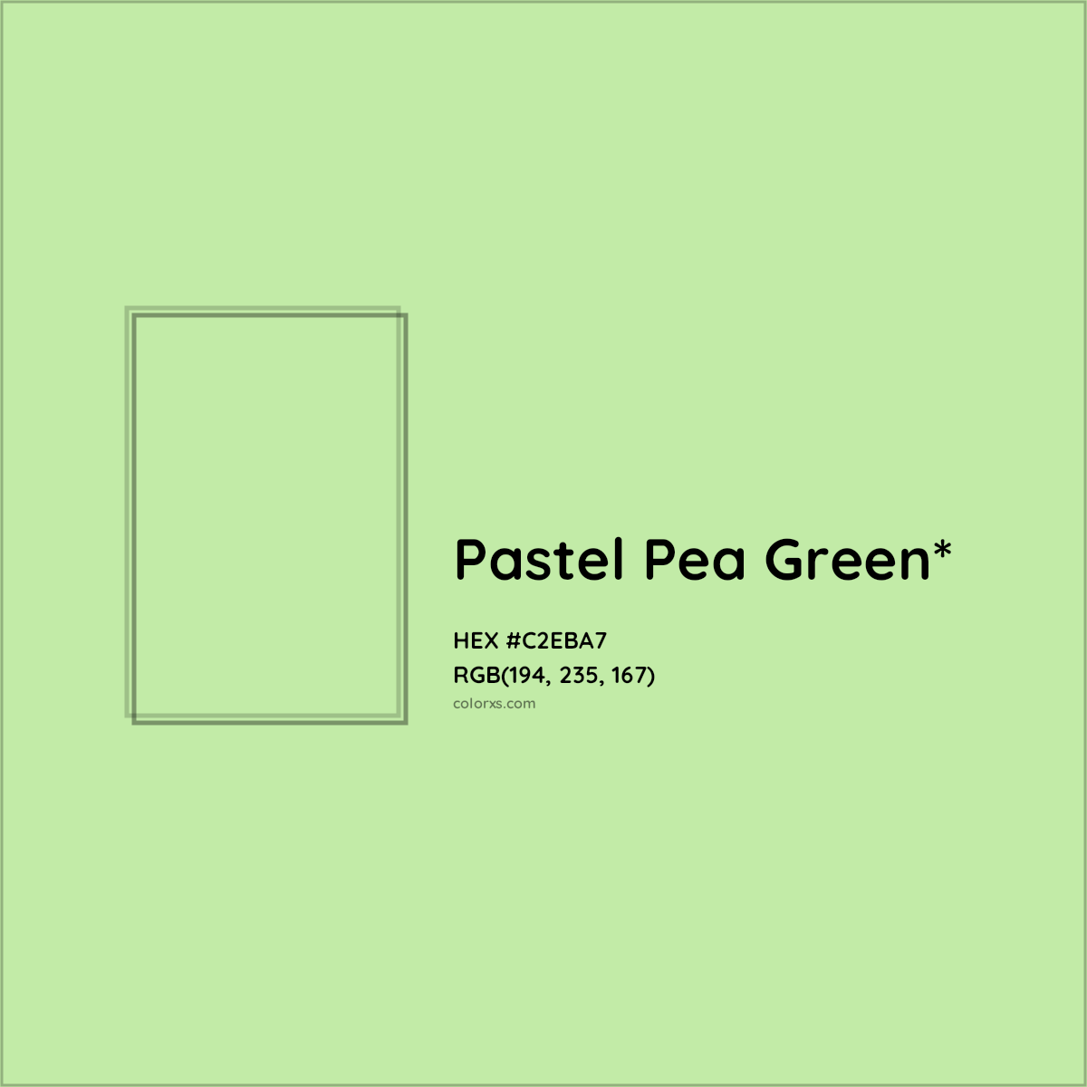 HEX #C2EBA7 Color Name, Color Code, Palettes, Similar Paints, Images