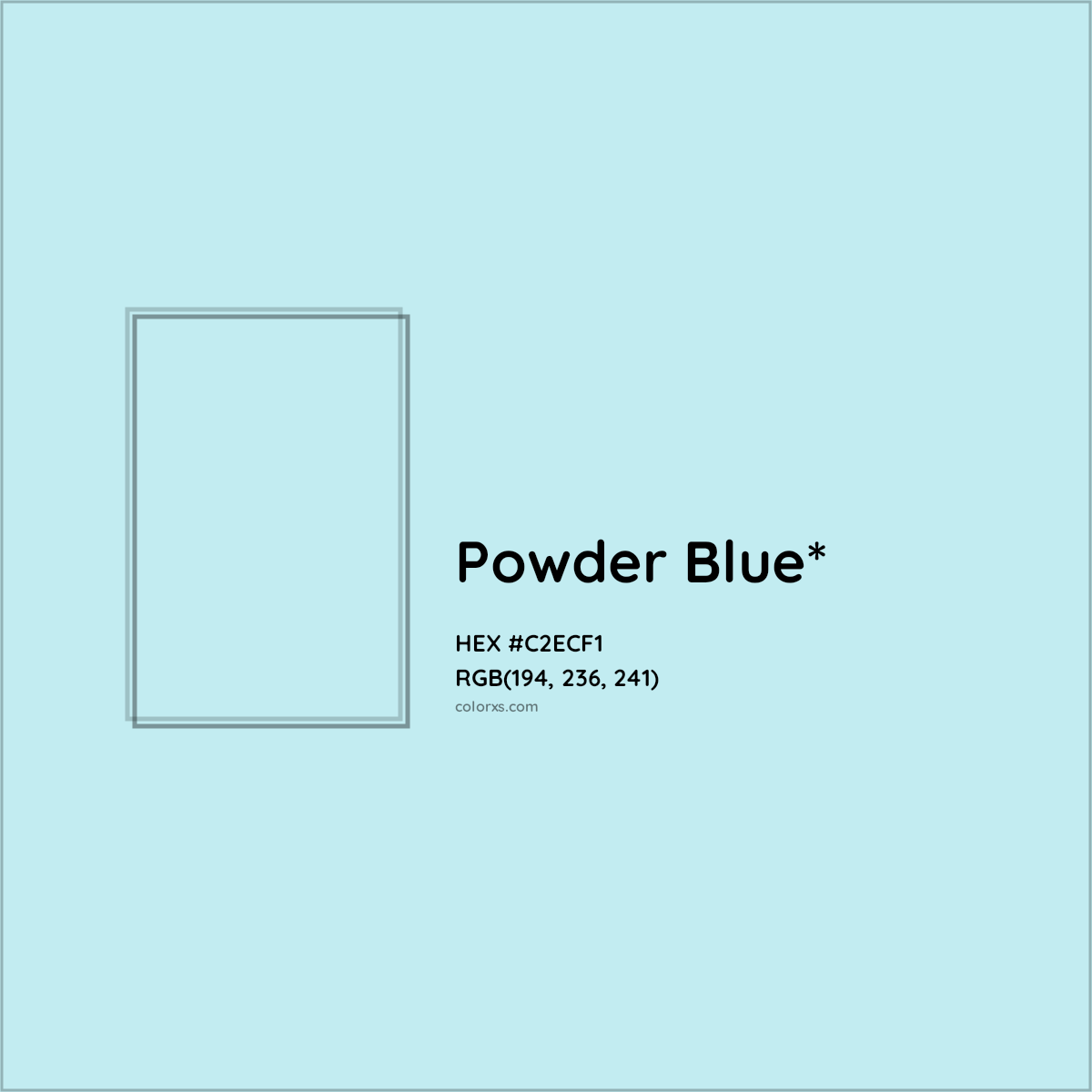 HEX #C2ECF1 Color Name, Color Code, Palettes, Similar Paints, Images