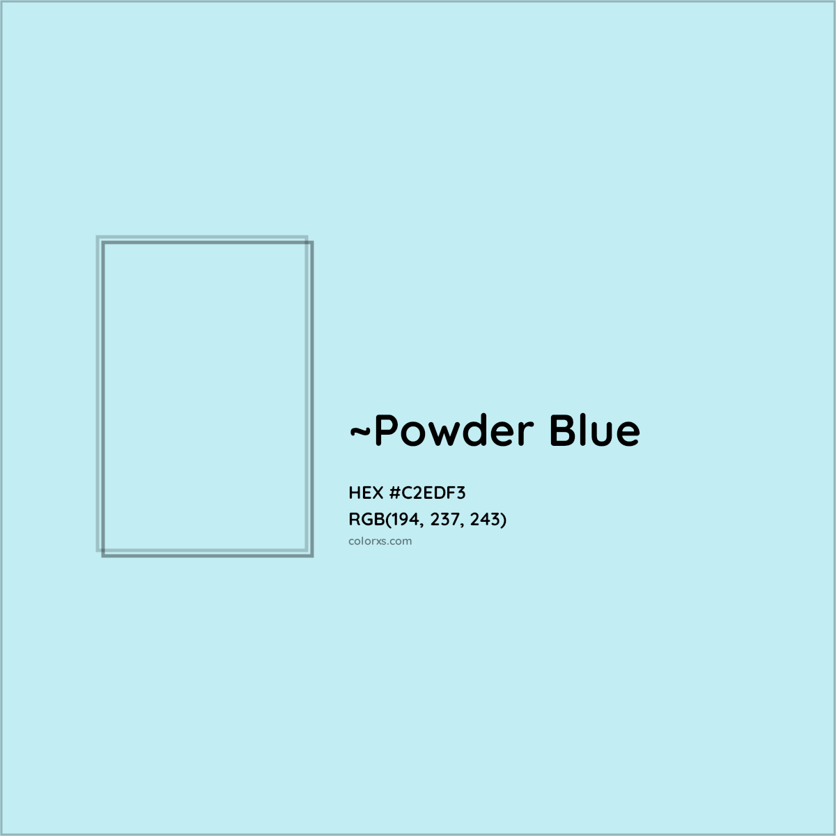 HEX #C2EDF3 Color Name, Color Code, Palettes, Similar Paints, Images