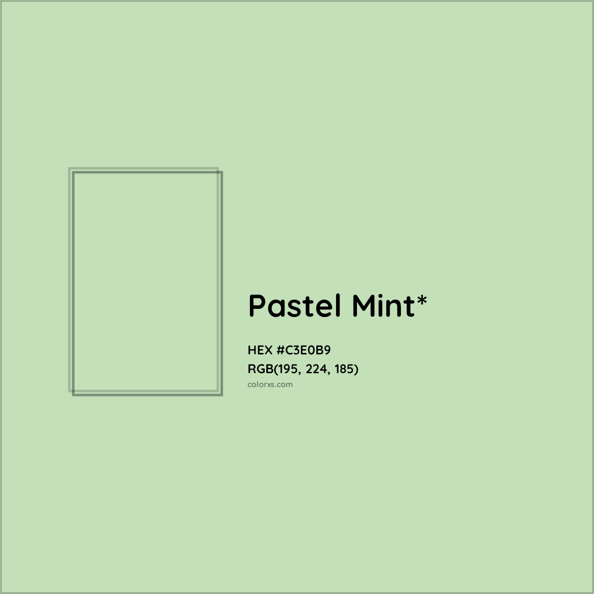 HEX #C3E0B9 Color Name, Color Code, Palettes, Similar Paints, Images