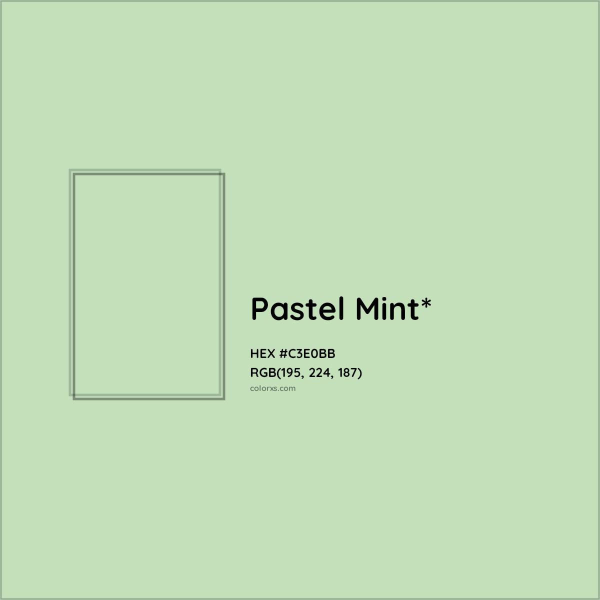 HEX #C3E0BB Color Name, Color Code, Palettes, Similar Paints, Images