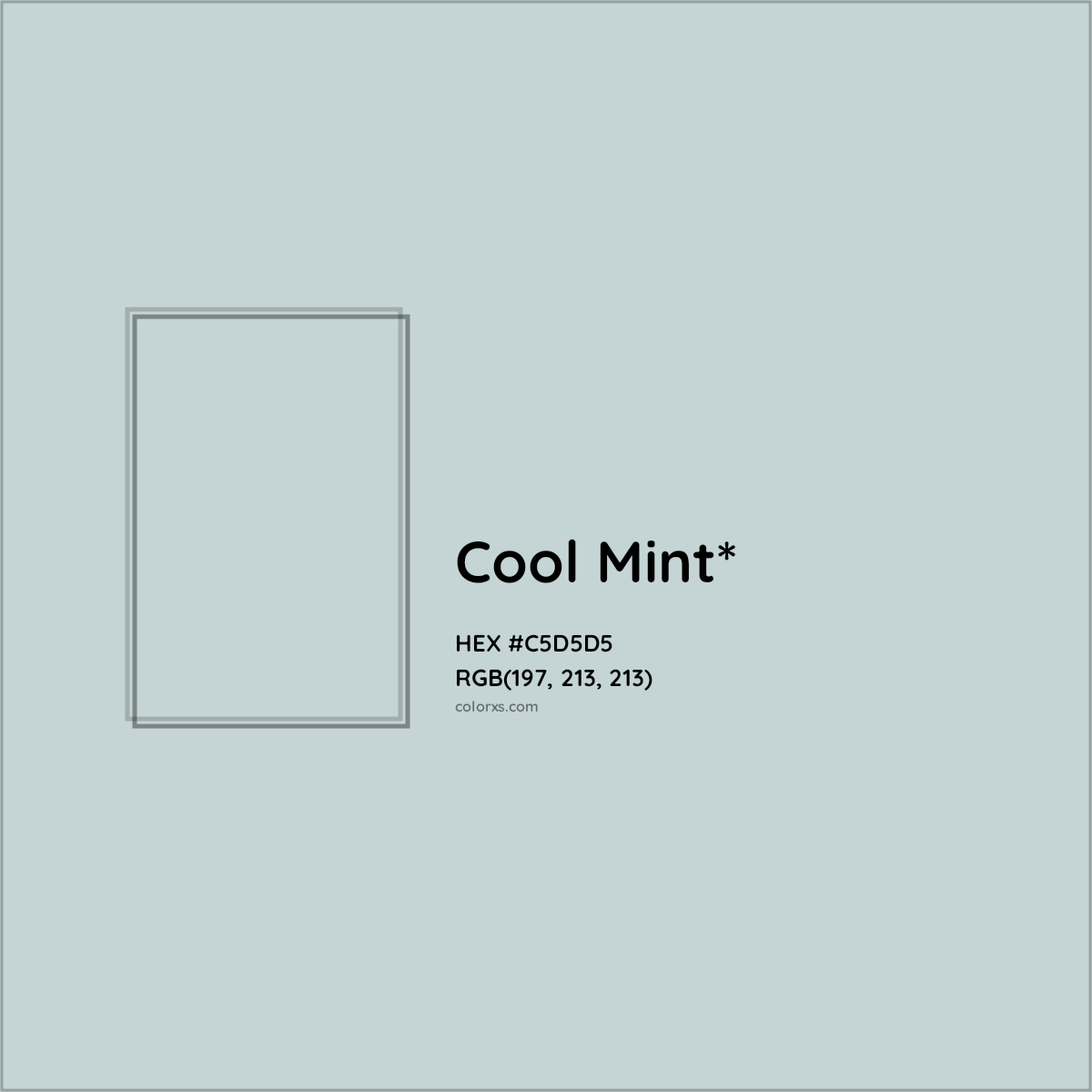 HEX #C5D5D5 Color Name, Color Code, Palettes, Similar Paints, Images