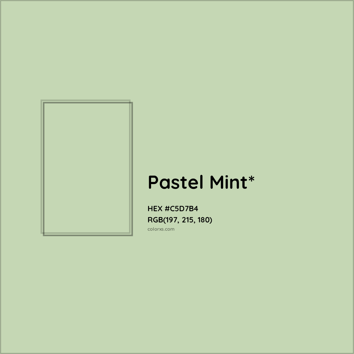 HEX #C5D7B4 Color Name, Color Code, Palettes, Similar Paints, Images