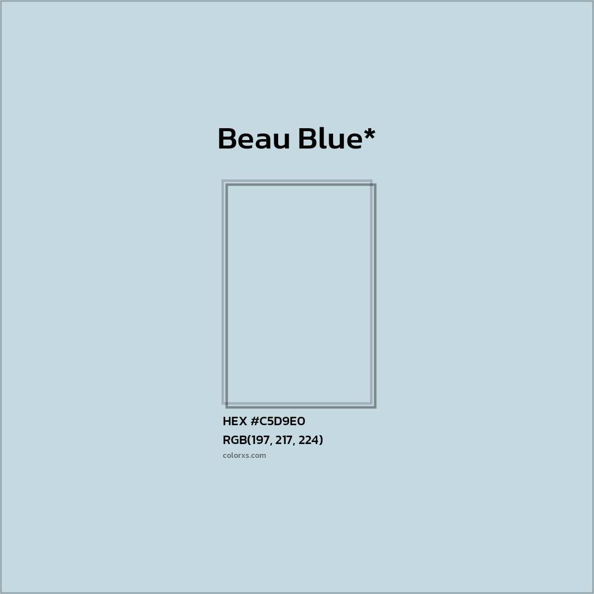 HEX #C5D9E0 Color Name, Color Code, Palettes, Similar Paints, Images