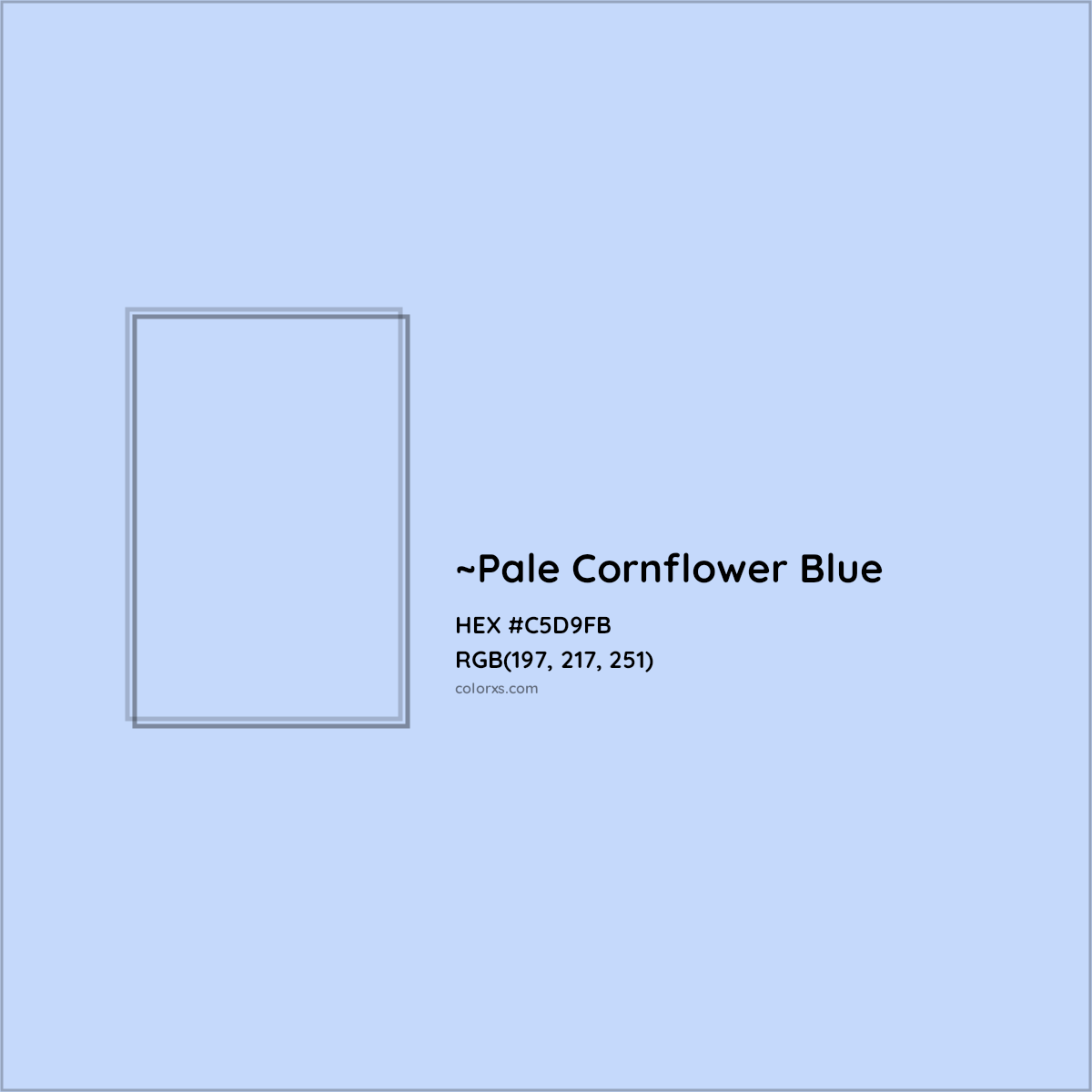 HEX #C5D9FB Color Name, Color Code, Palettes, Similar Paints, Images