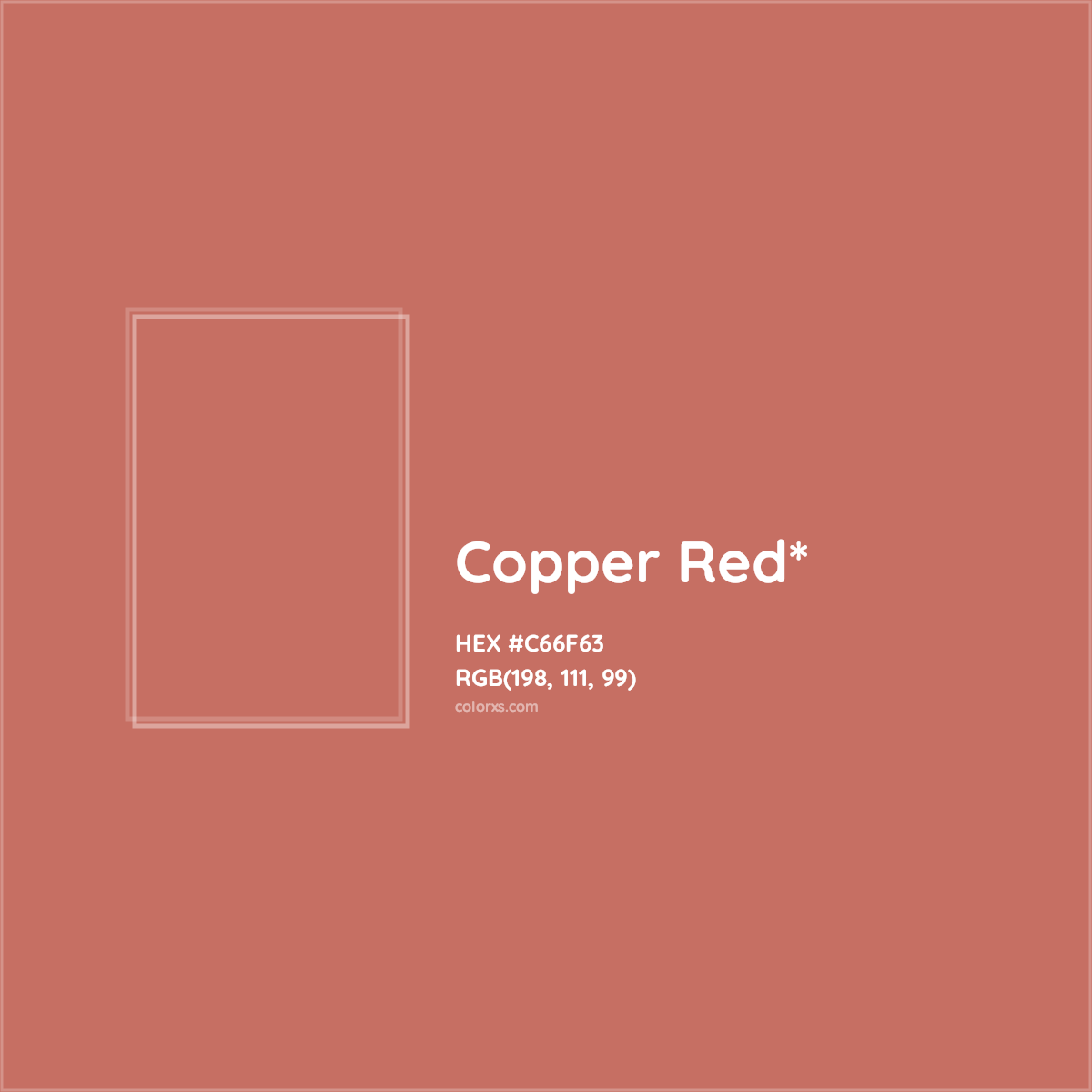 HEX #C66F63 Color Name, Color Code, Palettes, Similar Paints, Images