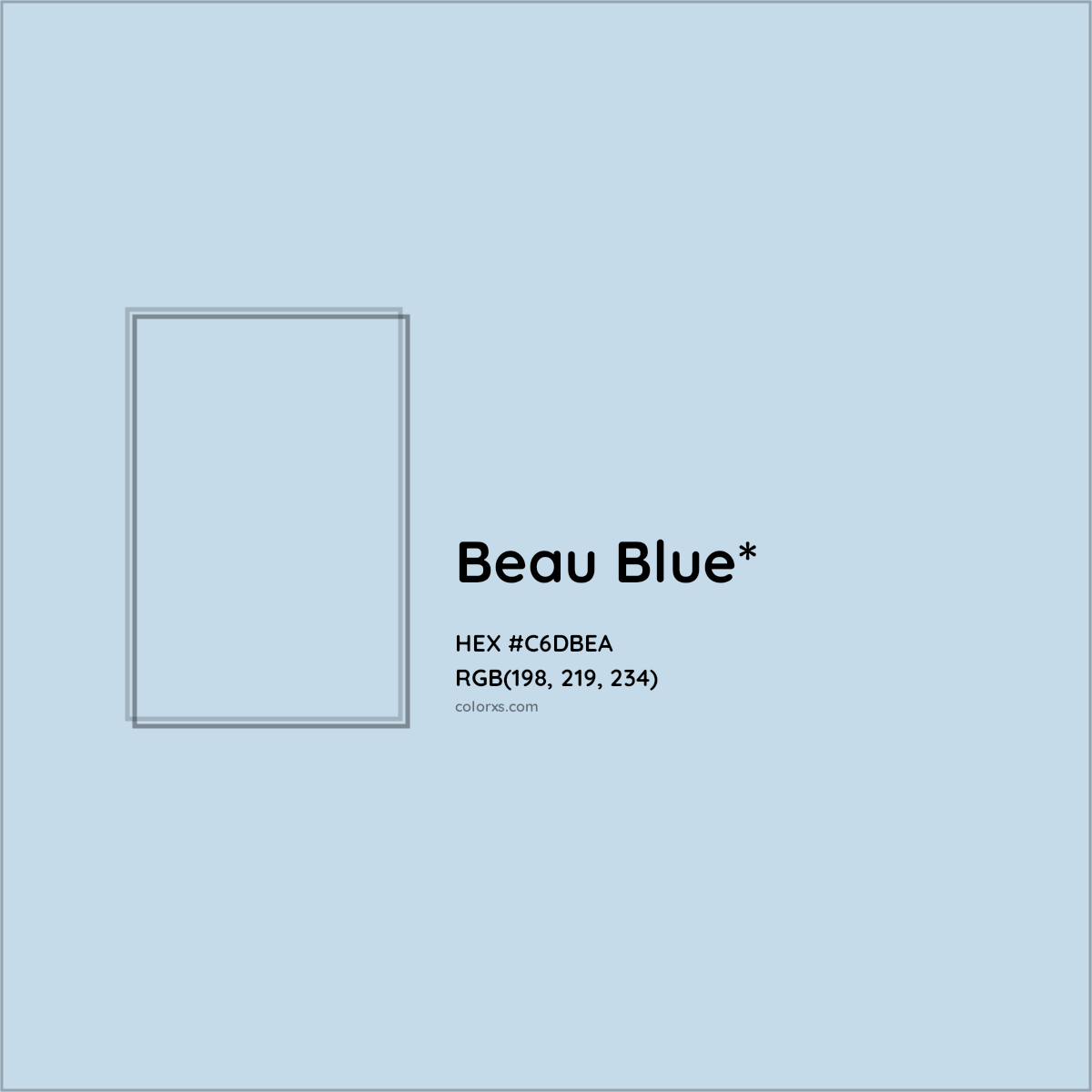 HEX #C6DBEA Color Name, Color Code, Palettes, Similar Paints, Images