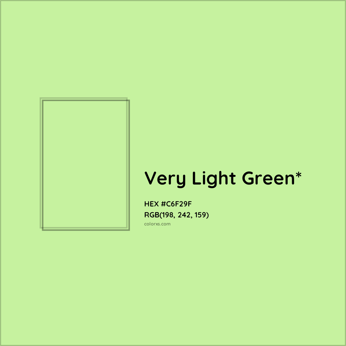 HEX #C6F29F Color Name, Color Code, Palettes, Similar Paints, Images