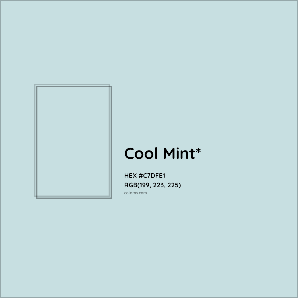 HEX #C7DFE1 Color Name, Color Code, Palettes, Similar Paints, Images