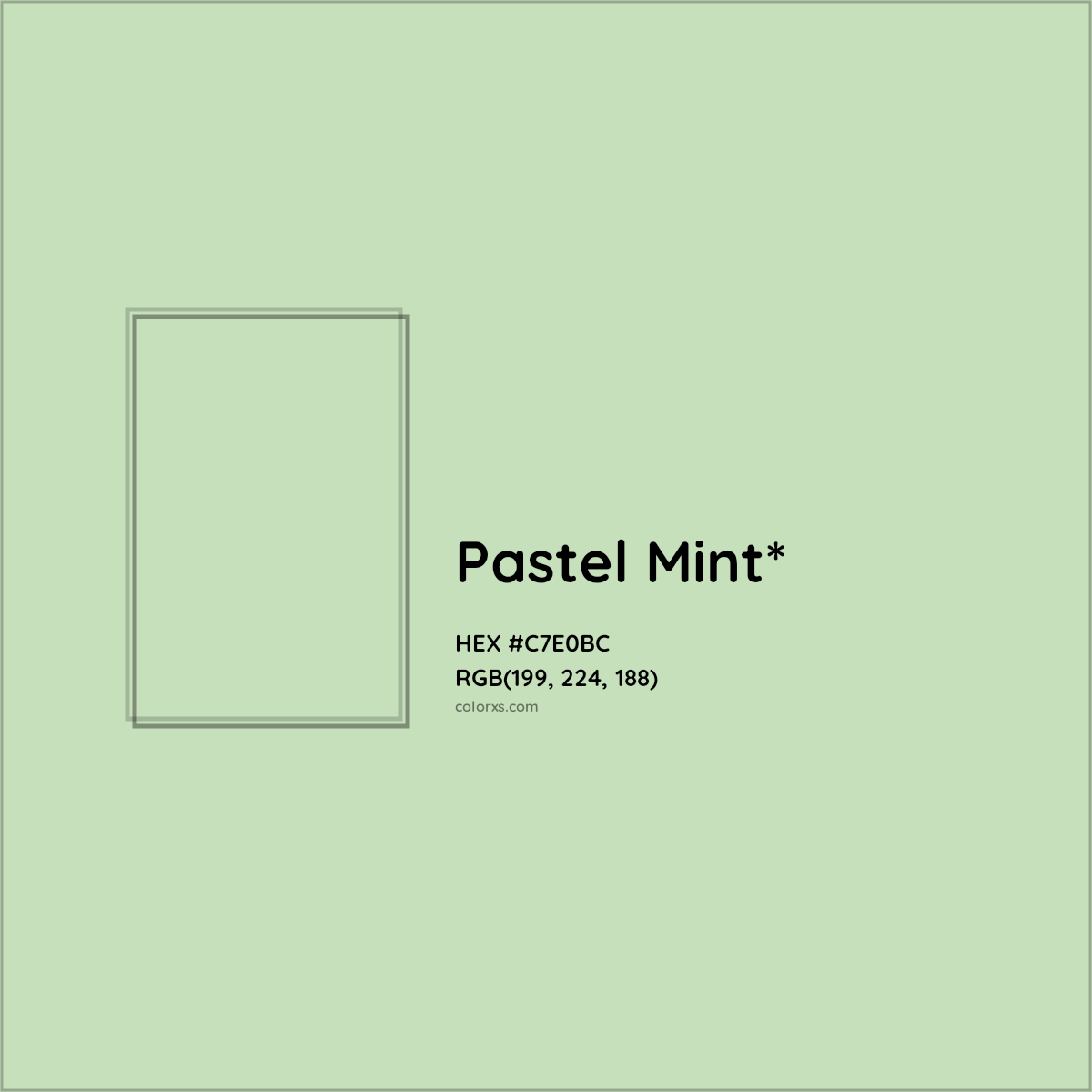 HEX #C7E0BC Color Name, Color Code, Palettes, Similar Paints, Images