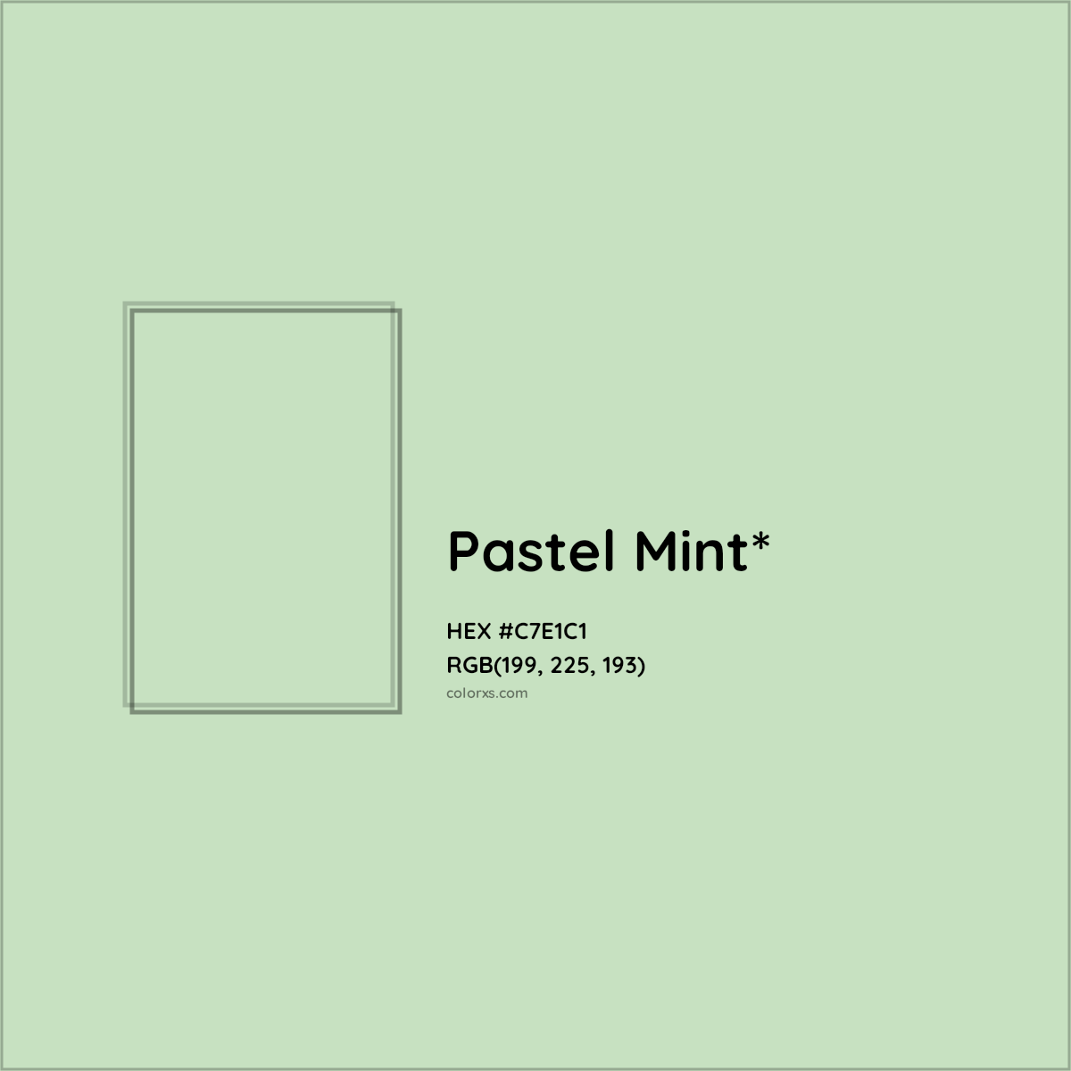 HEX #C7E1C1 Color Name, Color Code, Palettes, Similar Paints, Images