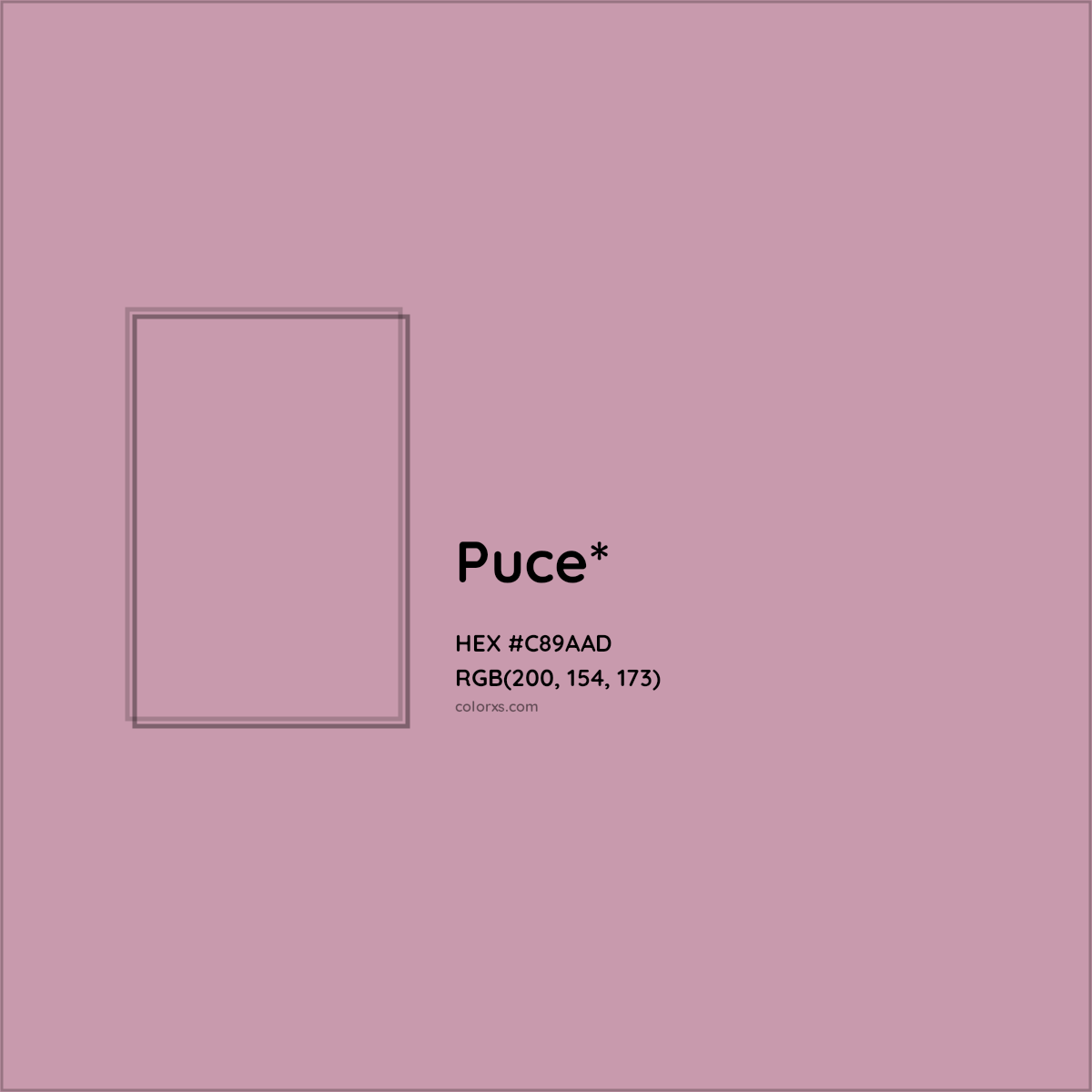 HEX #C89AAD Color Name, Color Code, Palettes, Similar Paints, Images