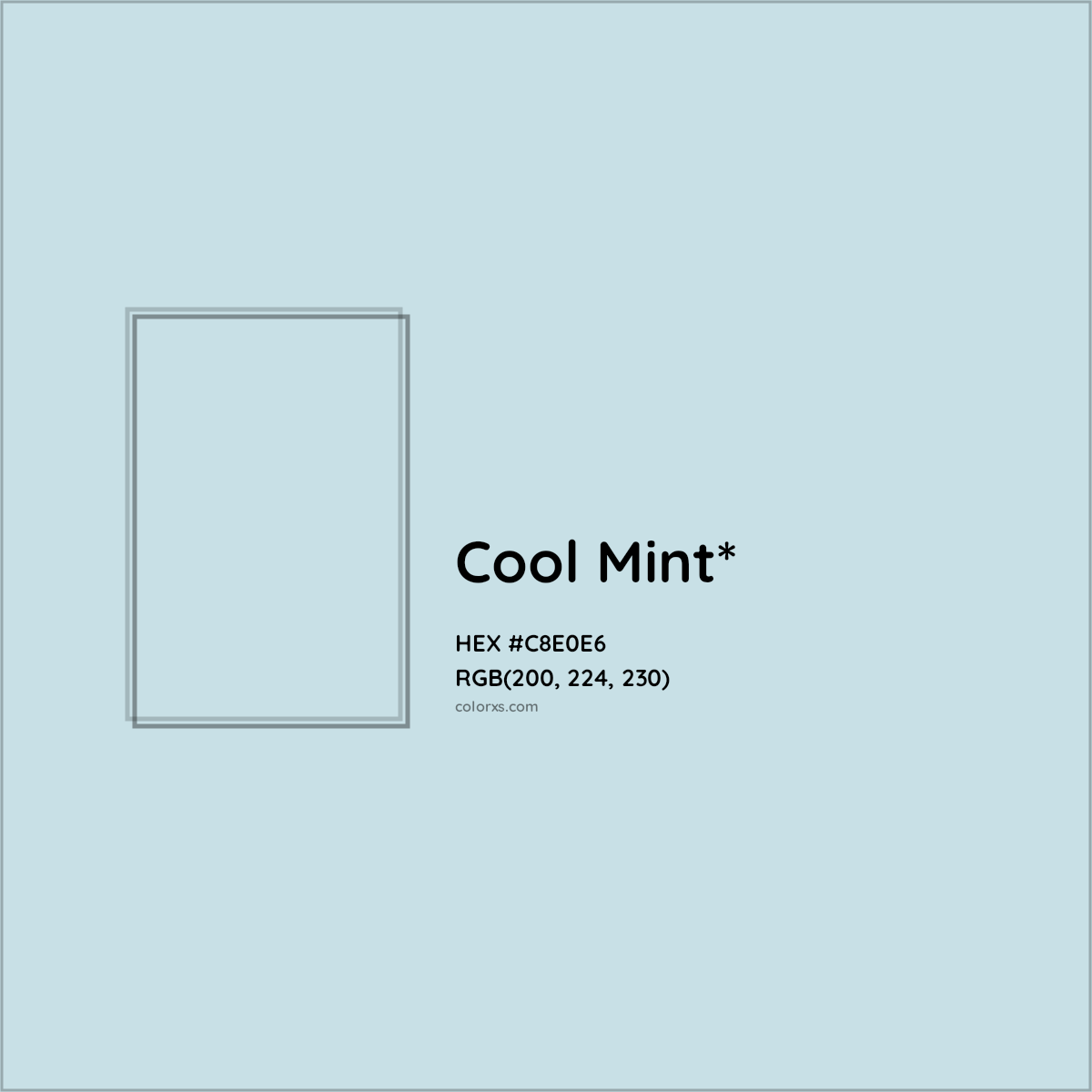 HEX #C8E0E6 Color Name, Color Code, Palettes, Similar Paints, Images