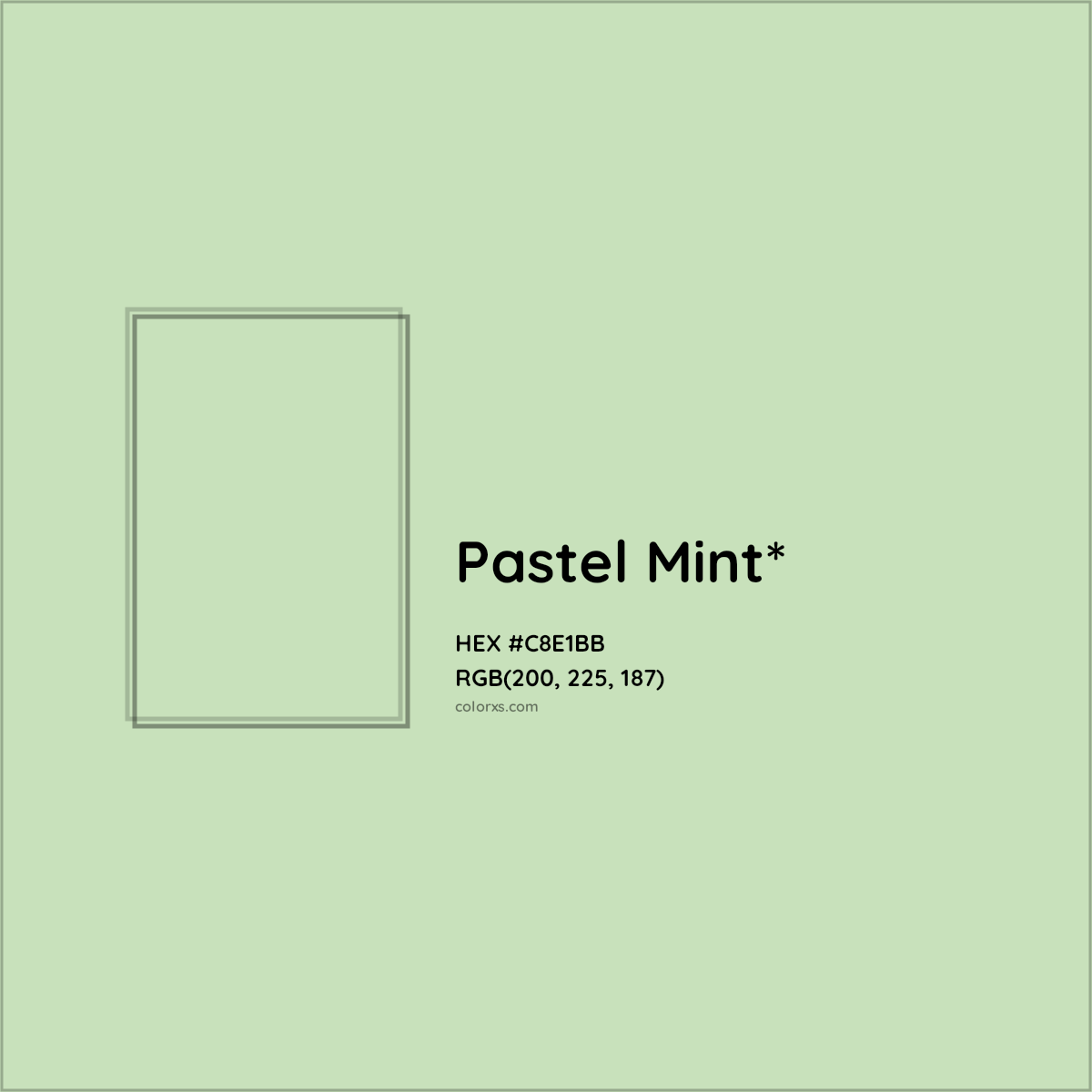 HEX #C8E1BB Color Name, Color Code, Palettes, Similar Paints, Images