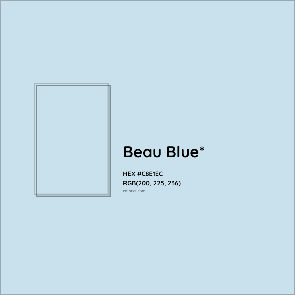 HEX #C8E1EC Color Name, Color Code, Palettes, Similar Paints, Images