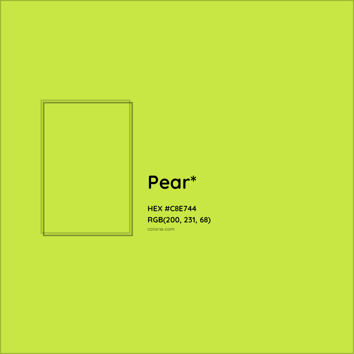 HEX #C8E744 Color Name, Color Code, Palettes, Similar Paints, Images