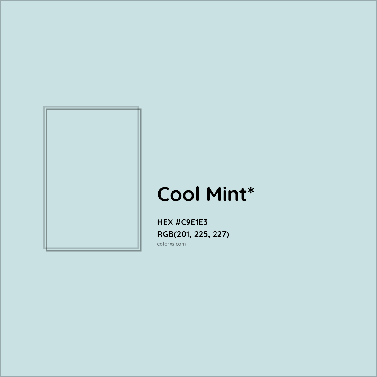 HEX #C9E1E3 Color Name, Color Code, Palettes, Similar Paints, Images