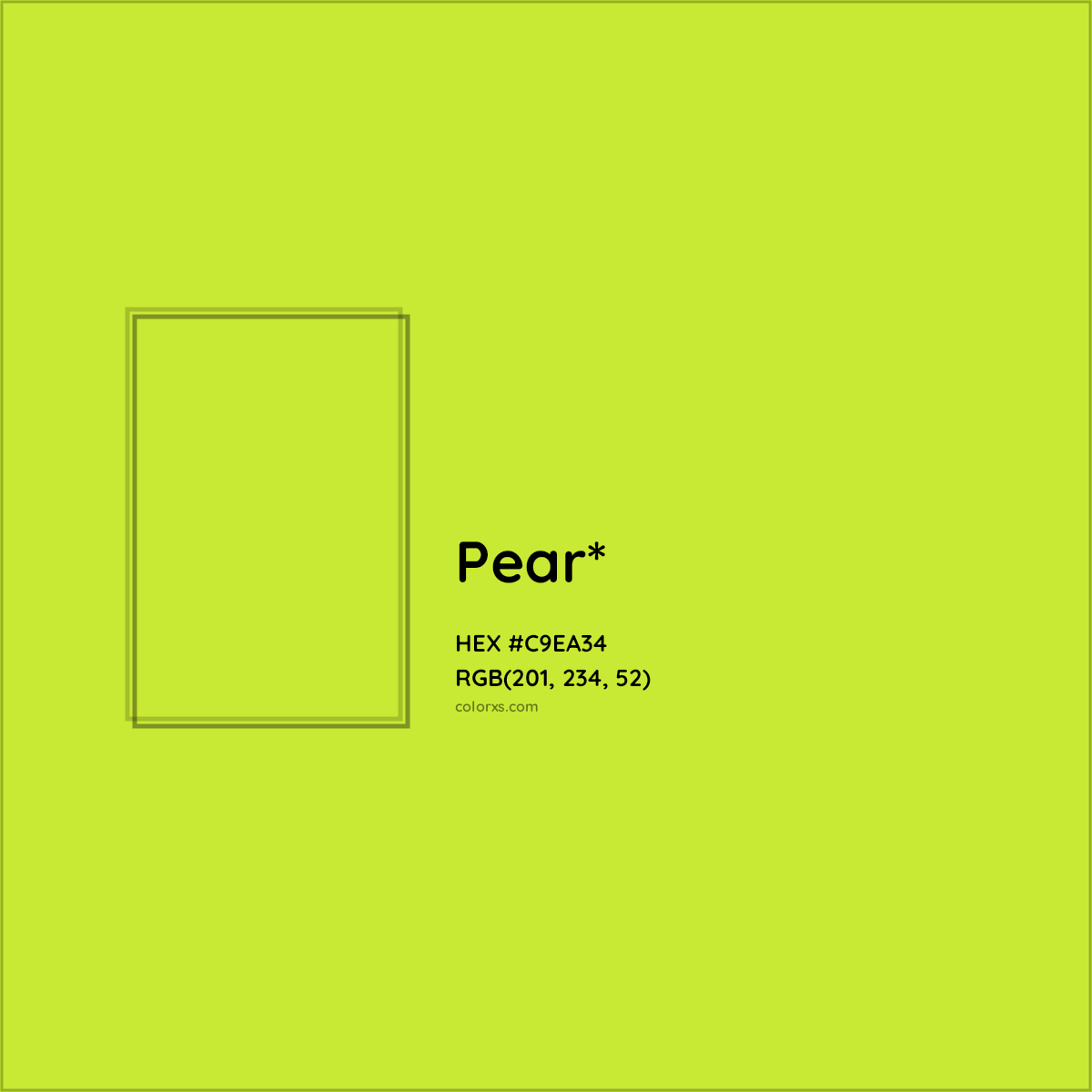 HEX #C9EA34 Color Name, Color Code, Palettes, Similar Paints, Images