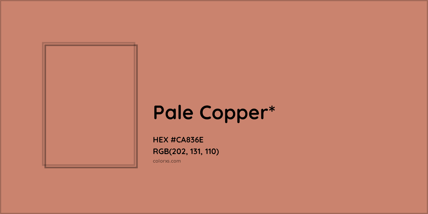 HEX #CA836E Color Name, Color Code, Palettes, Similar Paints, Images