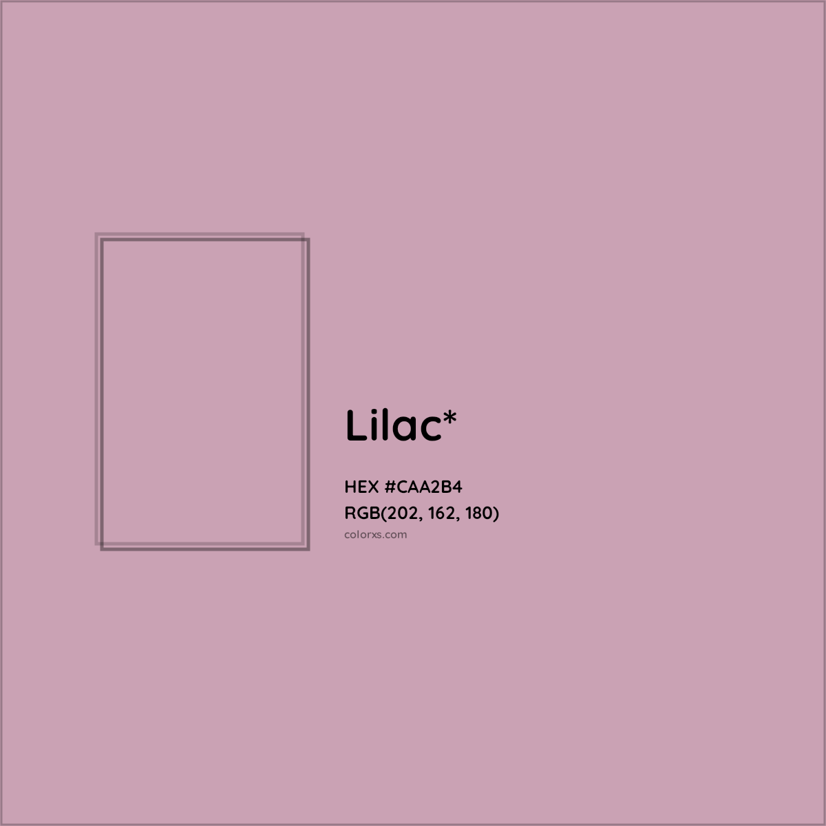 HEX #CAA2B4 Color Name, Color Code, Palettes, Similar Paints, Images