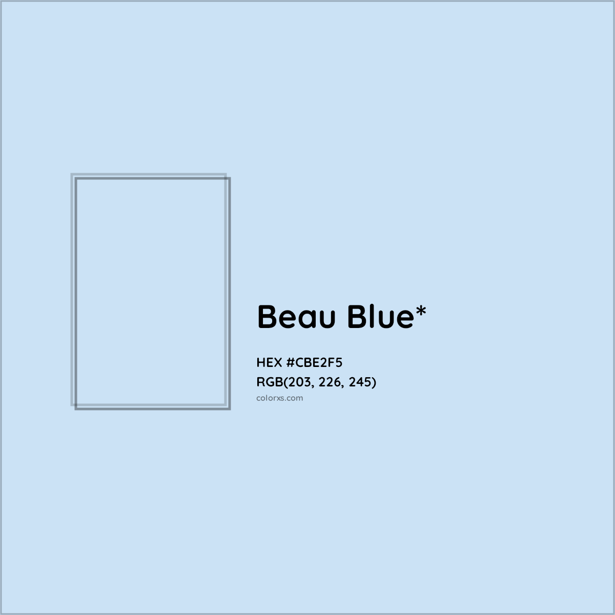 HEX #CBE2F5 Color Name, Color Code, Palettes, Similar Paints, Images