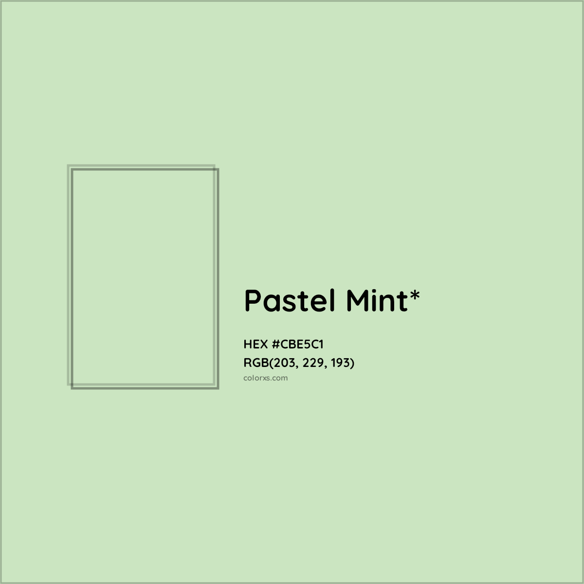 HEX #CBE5C1 Color Name, Color Code, Palettes, Similar Paints, Images