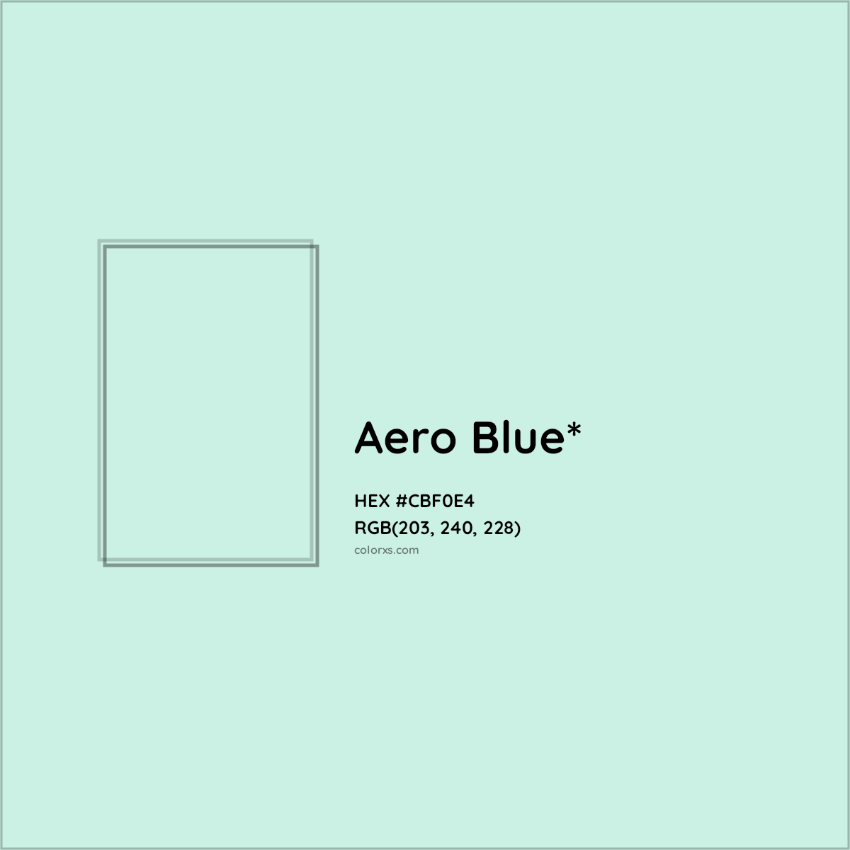 HEX #CBF0E4 Color Name, Color Code, Palettes, Similar Paints, Images