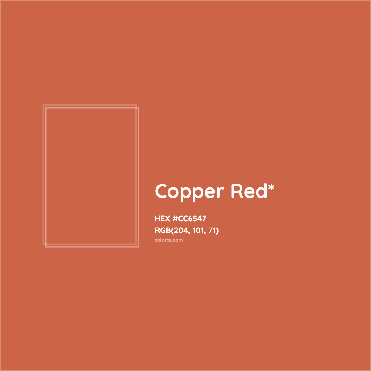 HEX #CC6547 Color Name, Color Code, Palettes, Similar Paints, Images