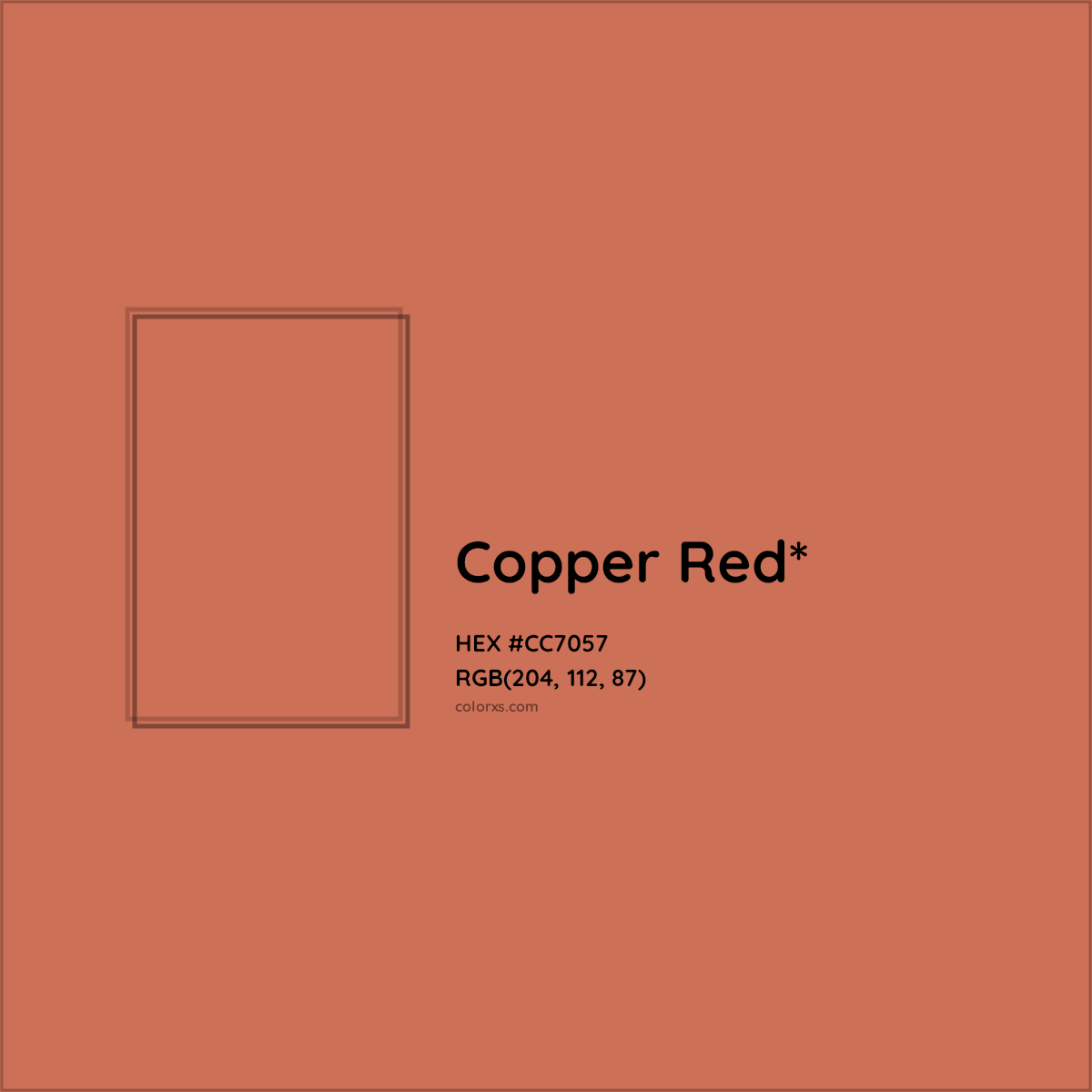 HEX #CC7057 Color Name, Color Code, Palettes, Similar Paints, Images