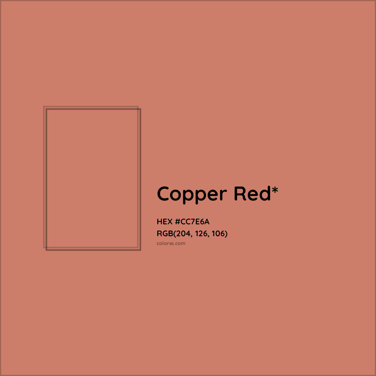 HEX #CC7E6A Color Name, Color Code, Palettes, Similar Paints, Images