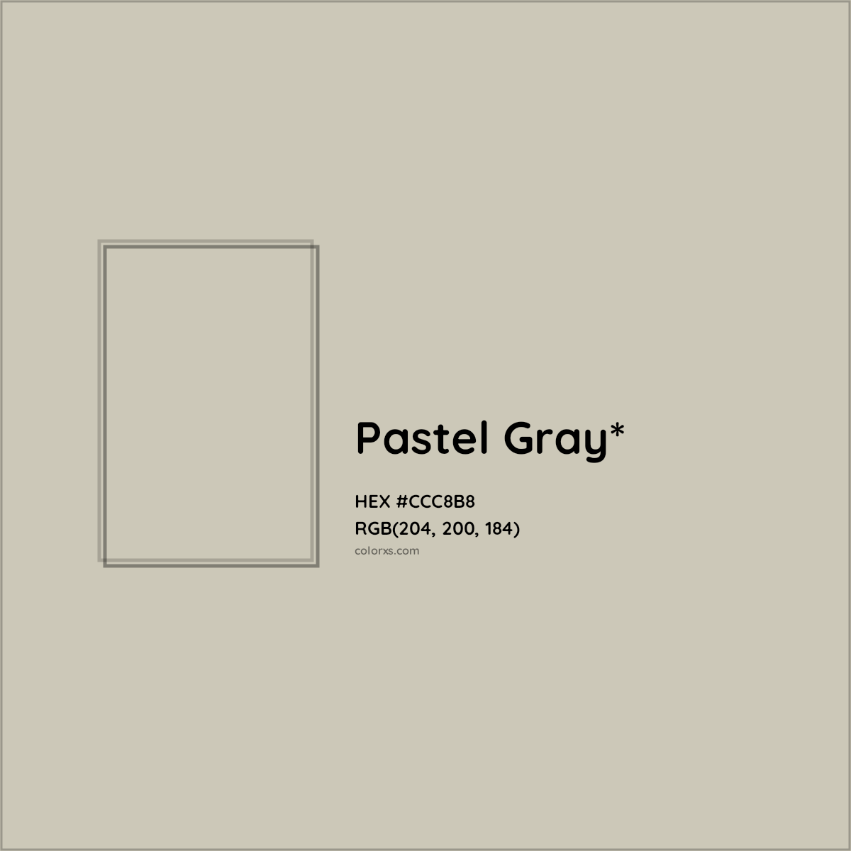 HEX #CCC8B8 Color Name, Color Code, Palettes, Similar Paints, Images