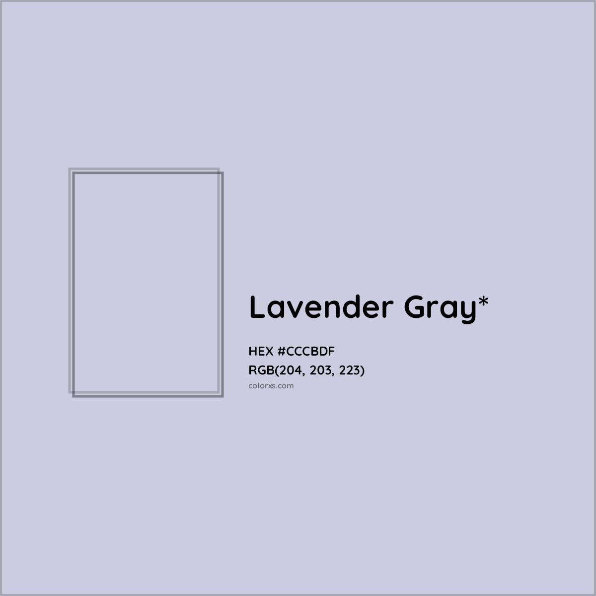 HEX #CCCBDF Color Name, Color Code, Palettes, Similar Paints, Images