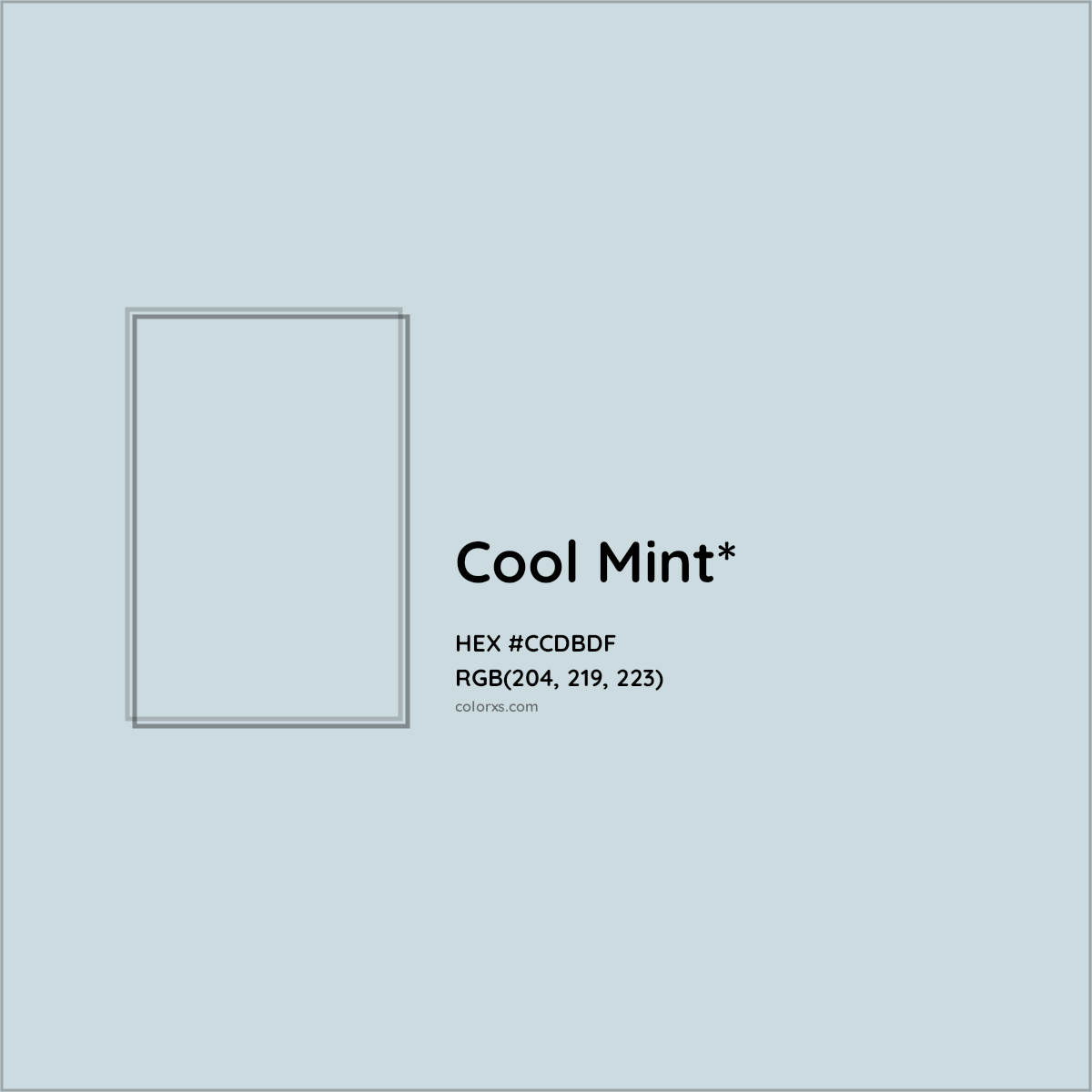 HEX #CCDBDF Color Name, Color Code, Palettes, Similar Paints, Images