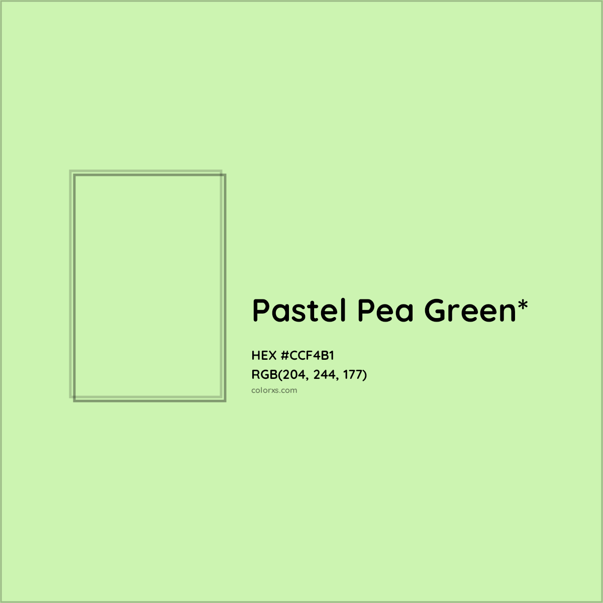 HEX #CCF4B1 Color Name, Color Code, Palettes, Similar Paints, Images