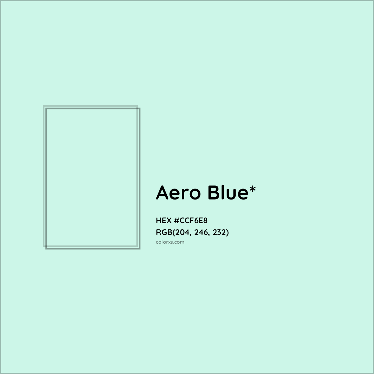 HEX #CCF6E8 Color Name, Color Code, Palettes, Similar Paints, Images