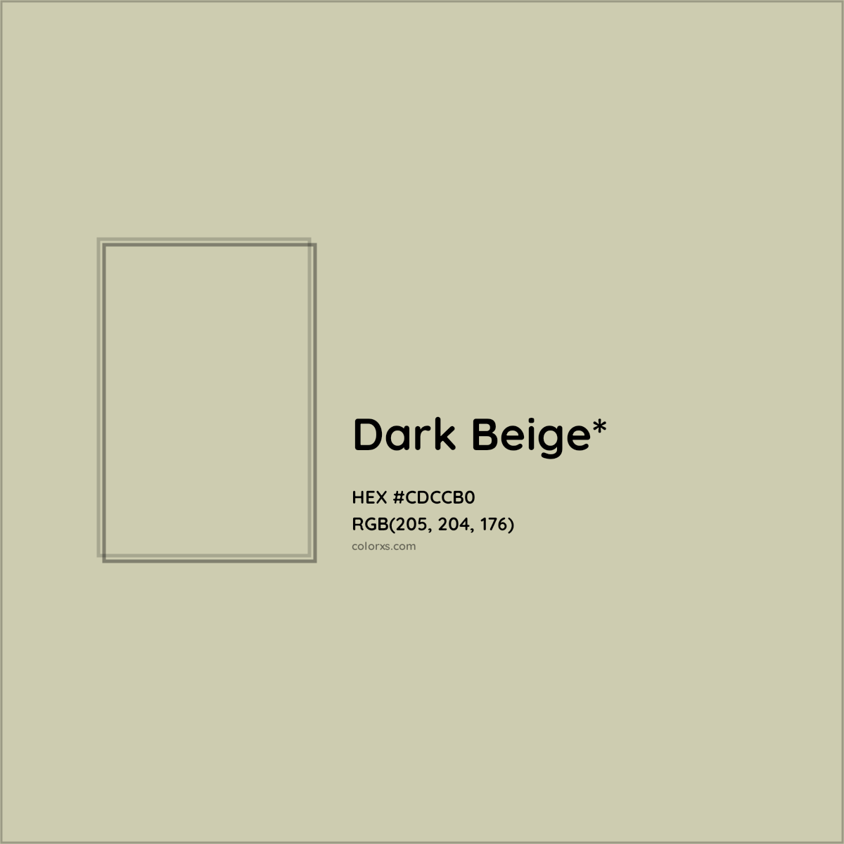 HEX #CDCCB0 Color Name, Color Code, Palettes, Similar Paints, Images