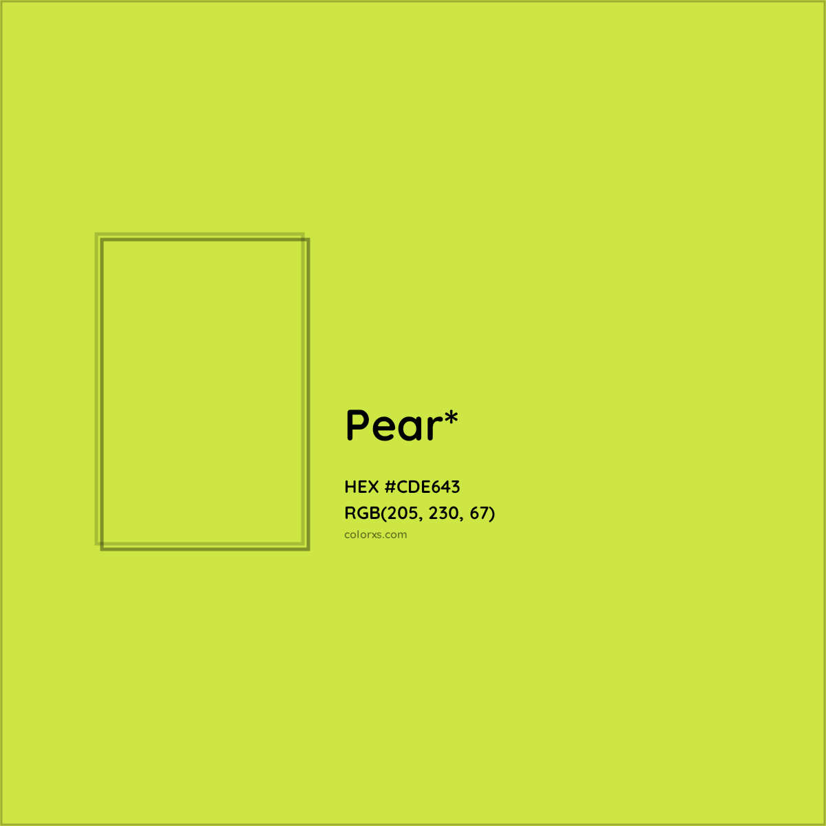 HEX #CDE643 Color Name, Color Code, Palettes, Similar Paints, Images