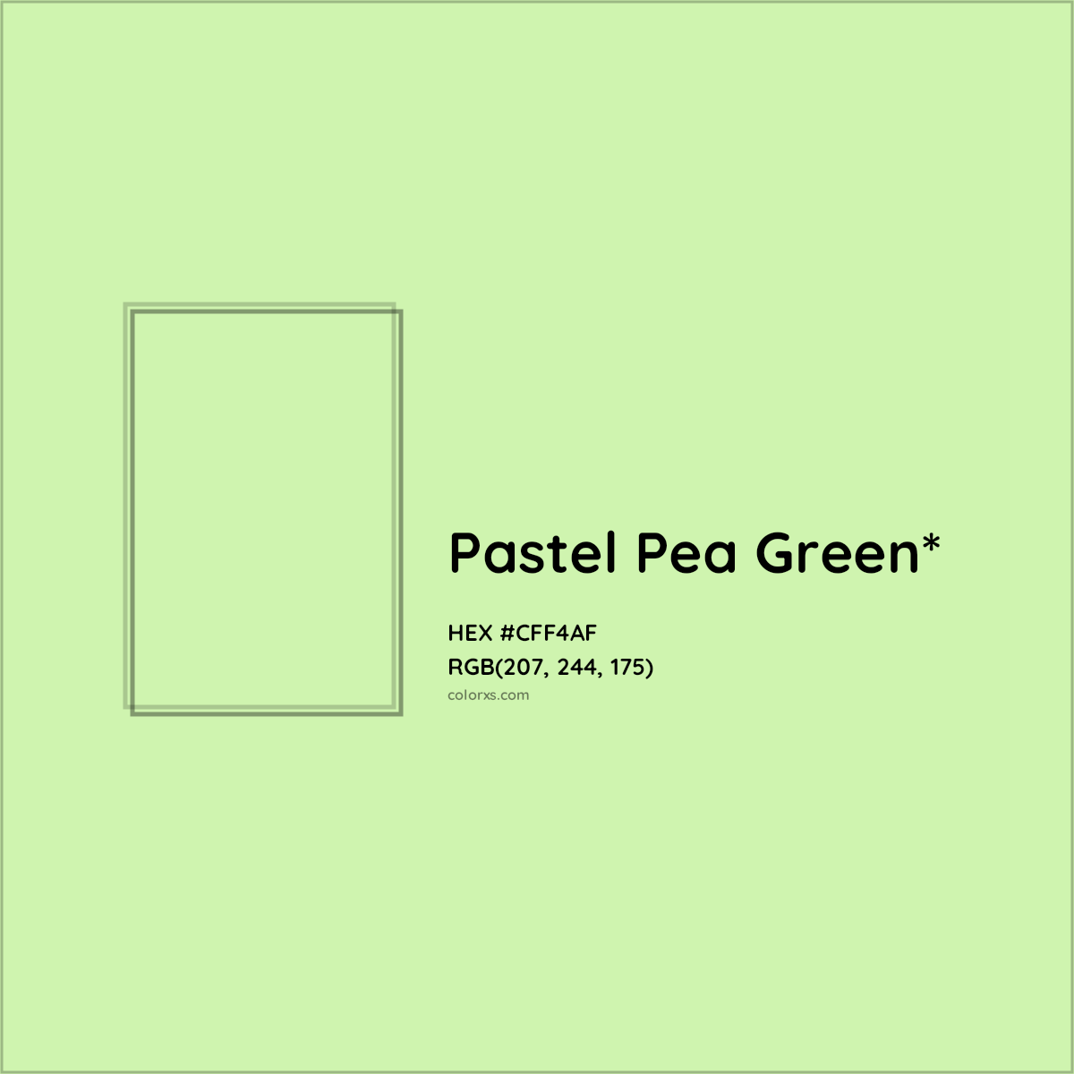 HEX #CFF4AF Color Name, Color Code, Palettes, Similar Paints, Images