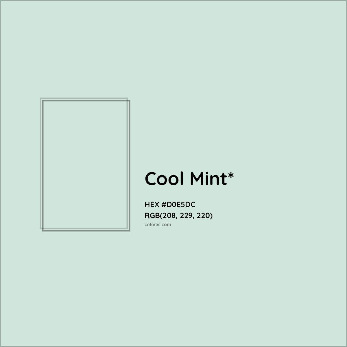 HEX #D0E5DC Color Name, Color Code, Palettes, Similar Paints, Images