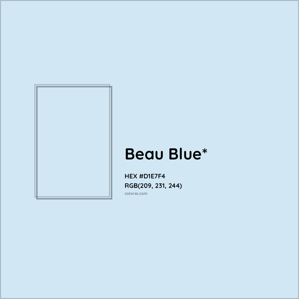 HEX #D1E7F4 Color Name, Color Code, Palettes, Similar Paints, Images