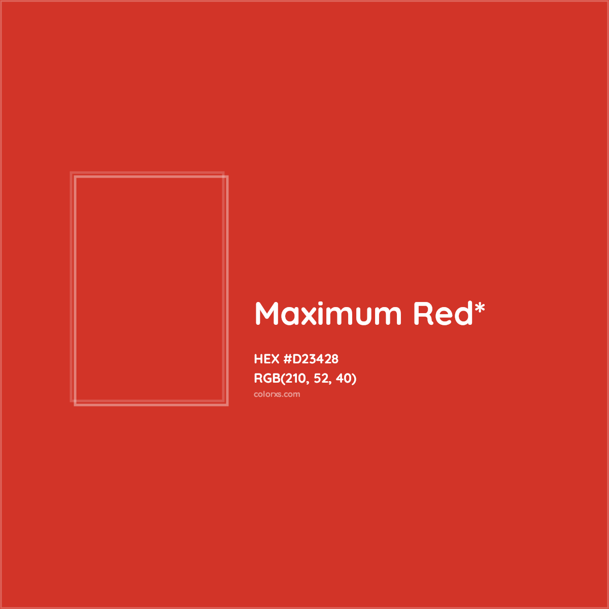 HEX #D23428 Color Name, Color Code, Palettes, Similar Paints, Images