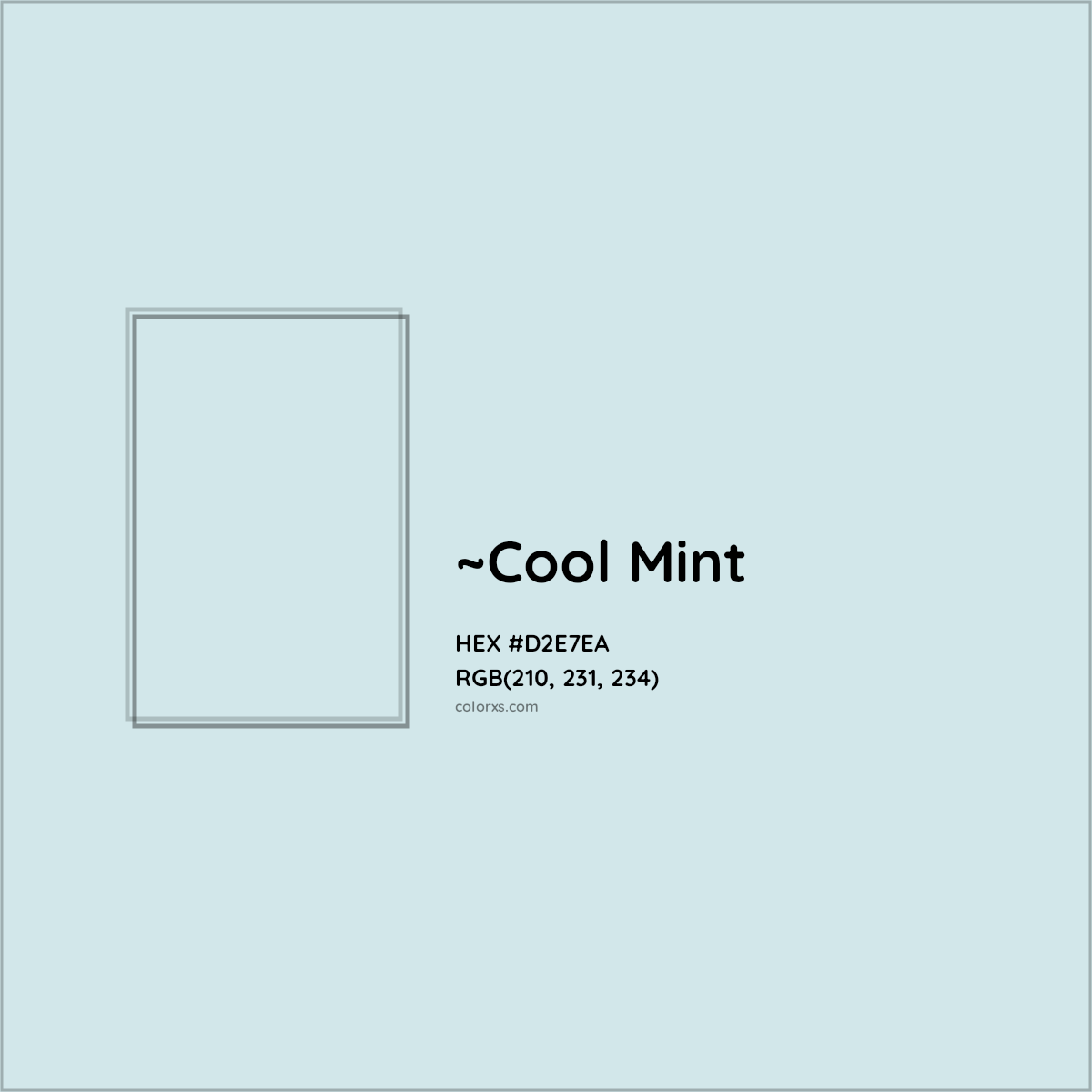 HEX #D2E7EA Color Name, Color Code, Palettes, Similar Paints, Images