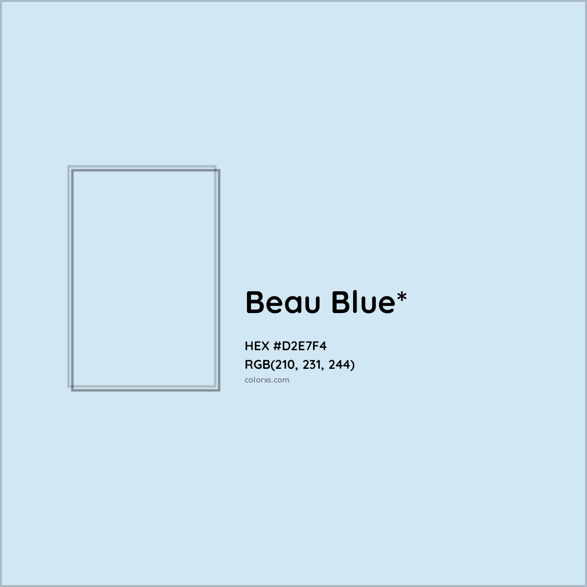 HEX #D2E7F4 Color Name, Color Code, Palettes, Similar Paints, Images