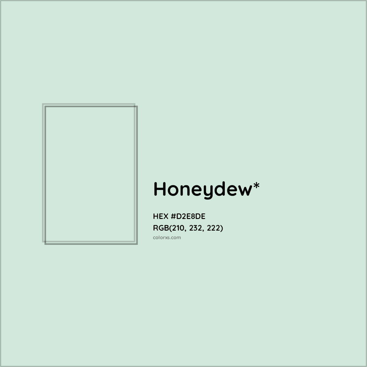 HEX #D2E8DE Color Name, Color Code, Palettes, Similar Paints, Images