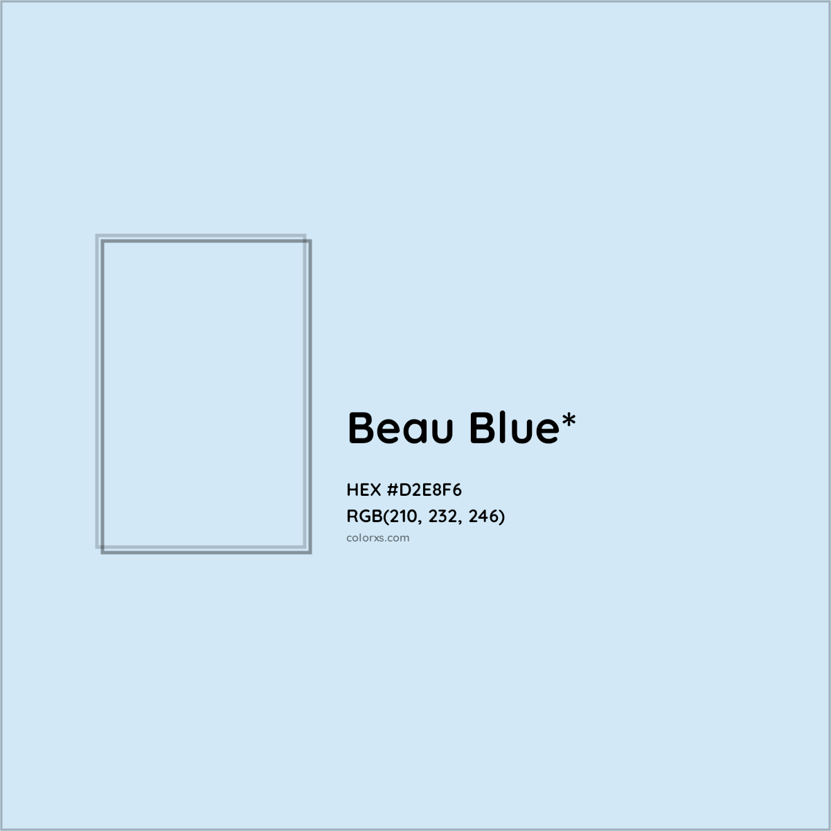 HEX #D2E8F6 Color Name, Color Code, Palettes, Similar Paints, Images