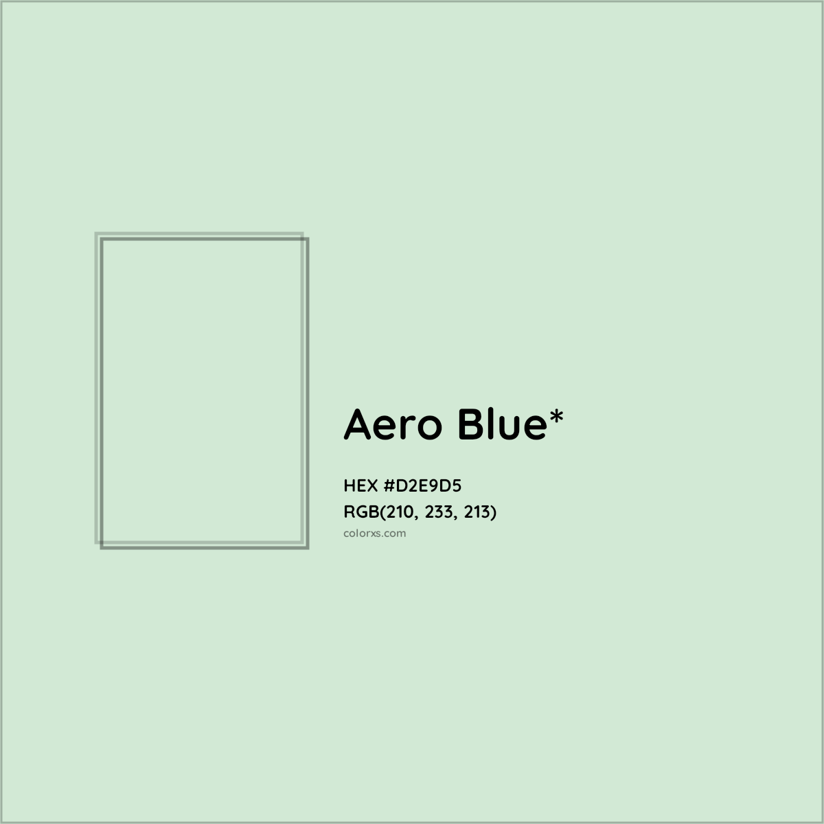 HEX #D2E9D5 Color Name, Color Code, Palettes, Similar Paints, Images