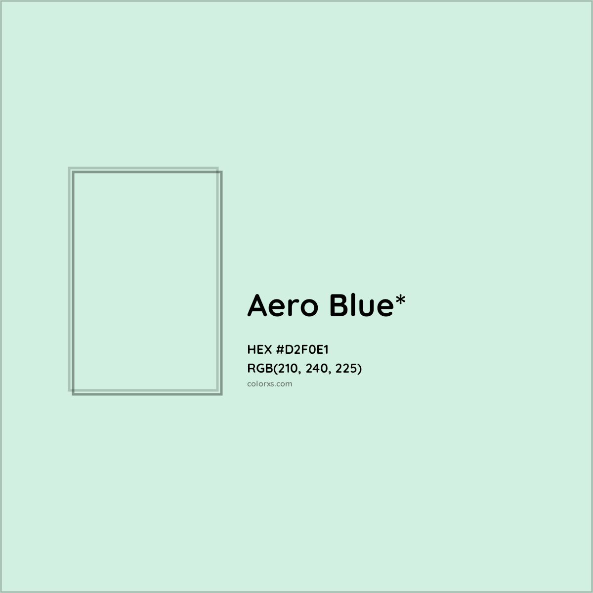 HEX #D2F0E1 Color Name, Color Code, Palettes, Similar Paints, Images