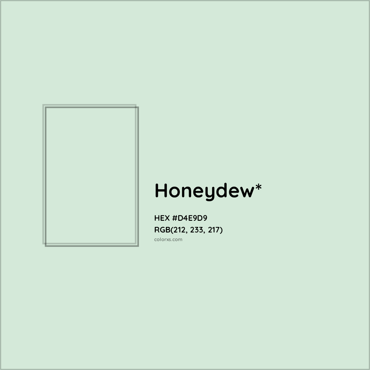 HEX #D4E9D9 Color Name, Color Code, Palettes, Similar Paints, Images