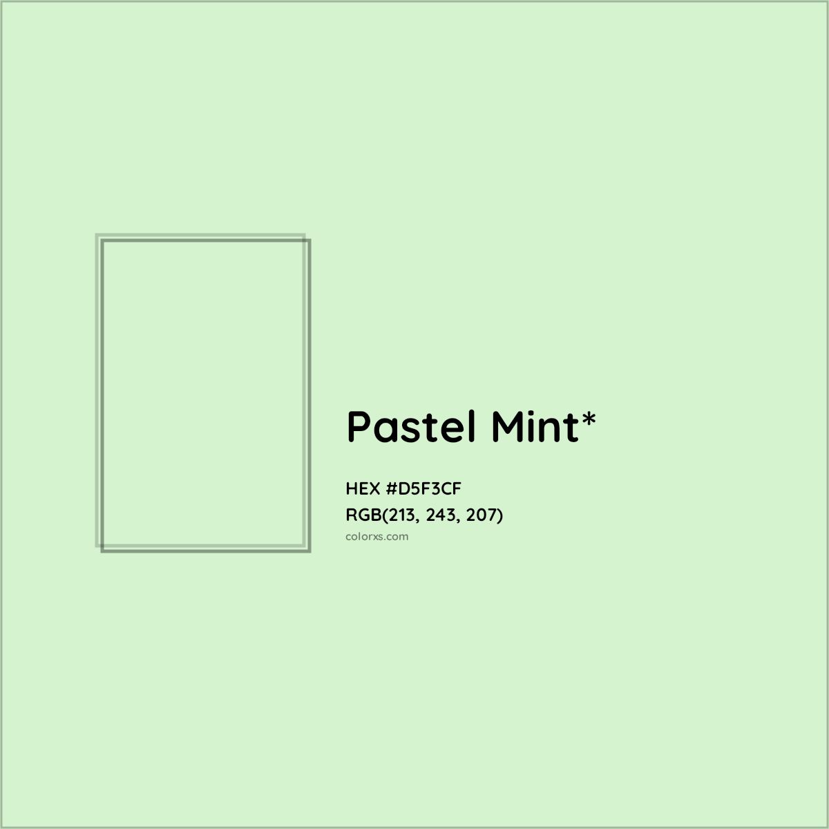 HEX #D5F3CF Color Name, Color Code, Palettes, Similar Paints, Images